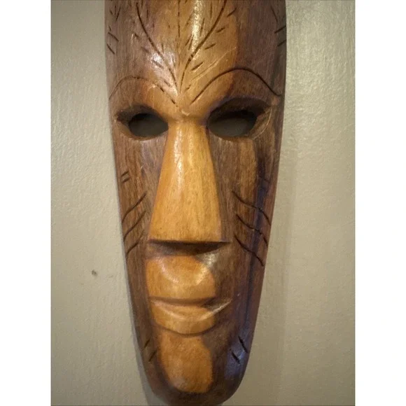 RARE Wood African or Polynesian Cultures Tribal Mask(12.5